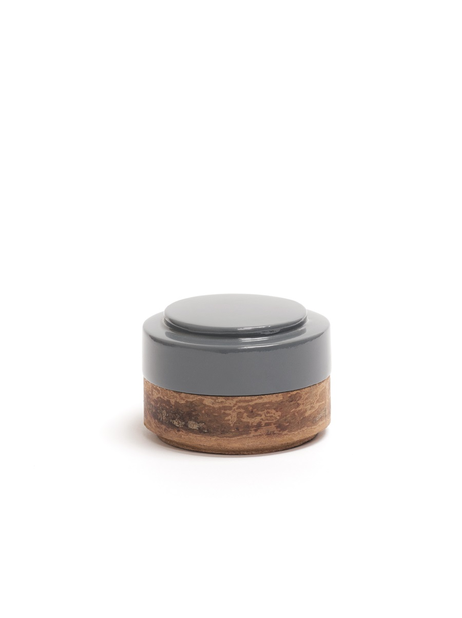 Petite boîte ronde avec couvercle en Cannelle naturelle 2