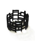Bracelet "Chan song" en corne noire unie