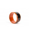 Broad orange inner and edges lacquered bracelet