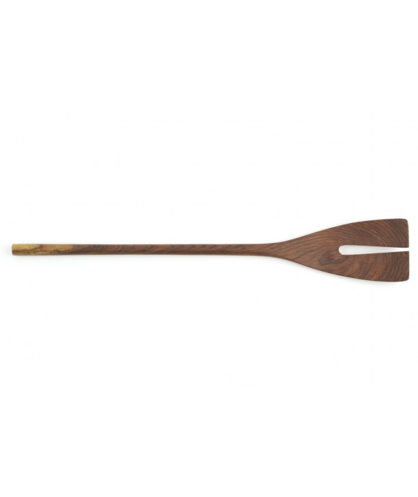 Wooden cooking shovel with a thin handle