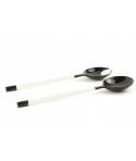 Crab claw-shaped round cutlery with ivory lacquer