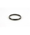 Thin bracelet in plain black horn