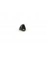 Oval ring in plain black horn