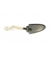 Blond horn pie shovel with mother of pearl handle