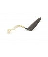 Blond horn pie shovel with mother of pearl handle