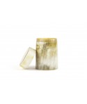Small tea box in blond horn
