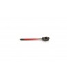 Set of 6 round teaspoons with red lacquered handle