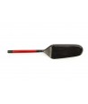 Pie shovel with red lacquered handle