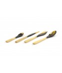 Petits couverts en corne de vache et bambou