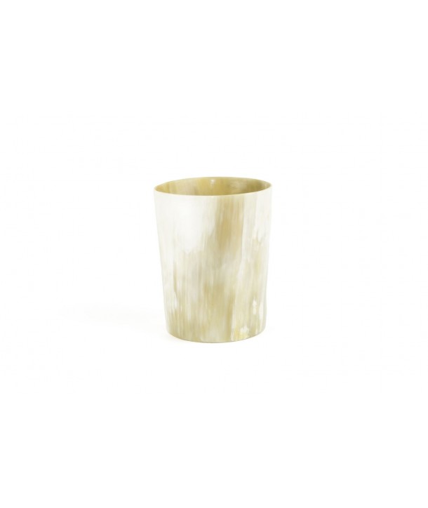 Very large candle holder / plant pot cover in blond horn