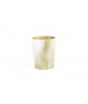 Very large candle holder / plant pot cover in blond horn