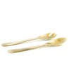 Big cutlery in blond horn