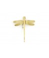 Small dragonfly brooch in coppery brass