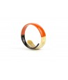 Orange lacquered snake-shaped bracelet