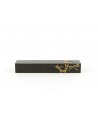 Dragonflies pattern chopstick box in stone with black background