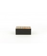 Bamboo forest pattern rectangular box in stone with black background