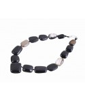Collier galets en corne