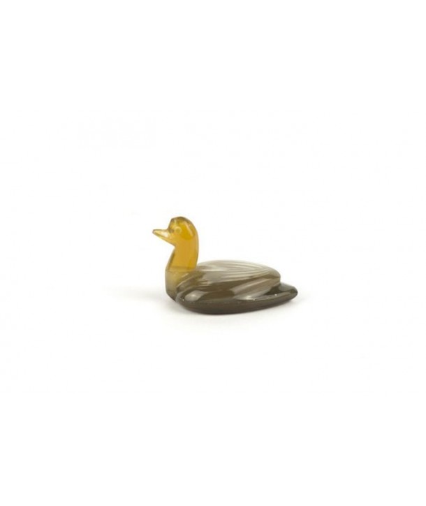 Set de 6 portes-couteaux canard en corne blonde