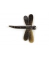 Set of 6 Dragonfly knife holders in plain black horn