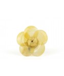 Chouchou fleur en corne blonde