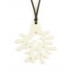 Large ivory lacquered coral pendant