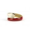Red lacquered snake-shaped bracelet