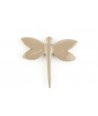 cream coffee lacquered dragonfly brooch