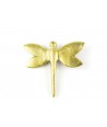 Gold lacquered dragonfly brooch