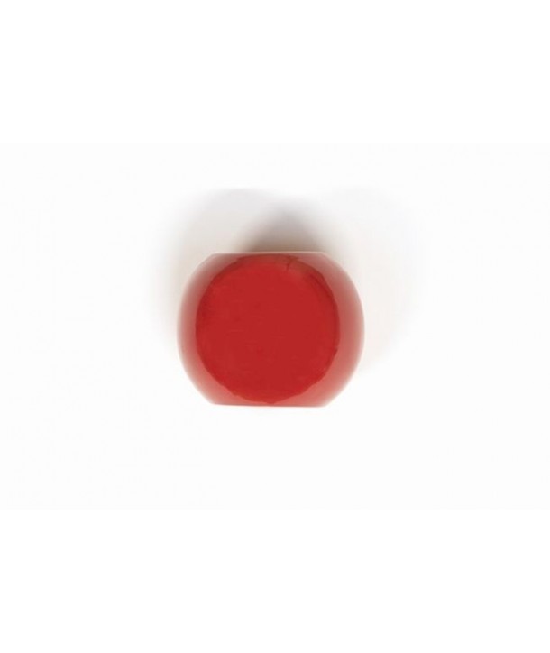 Scarf ring in wood and red lacquer