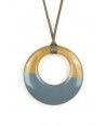 Small gray-blue lacquered irregular pendant