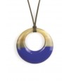 Small indigo-blue lacquered irregular pendant