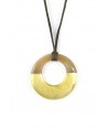 Small gold lacquered irregular pendant