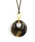 Pendentif double anneau en sabot
