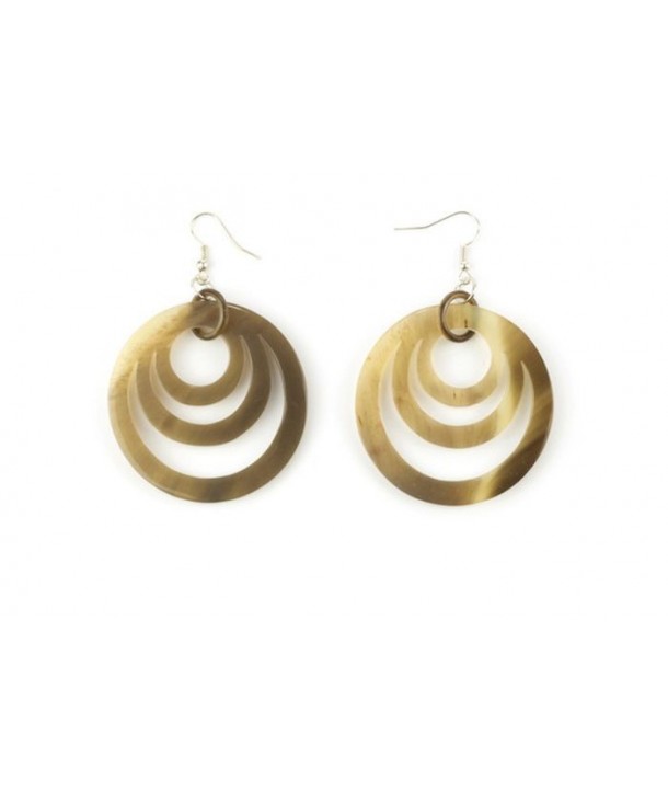3 oval ring earrings in hoof