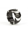 Silver lacquered scale bracelet