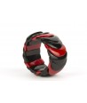 Red lacquered scale bracelet