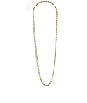 Thin mesh chain long necklace in hoof and black horn