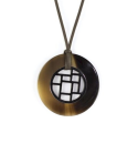 Checkered pendant circled with hoof
