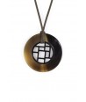 Checkered pendant circled with hoof