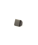 Bague carrée en corne noire unie