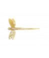 Dragonfly hairpin in blond horn