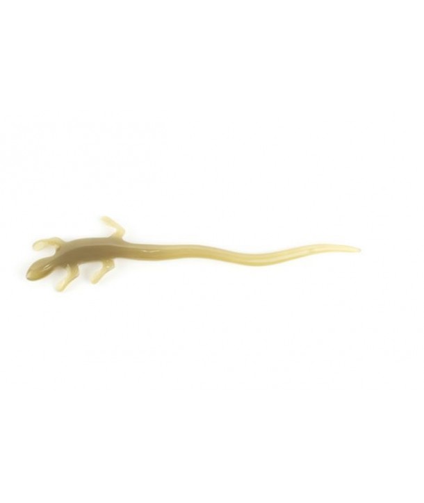 Lizard hairpin in blond horn