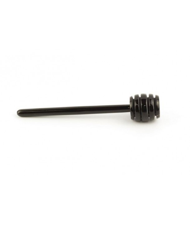 Honey stick in plain black horn