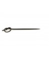 Knot-shaped hairpin in plain black horn