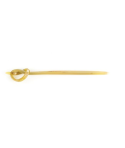 Knot-shaped hairpin in blond horn