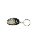 Porte-clé poisson en corne noire unie