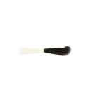 Butter knife with bone handle and black horn blade