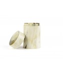 Tea box in blond horn