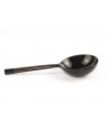 Black horn rice spoon with rosewood handle