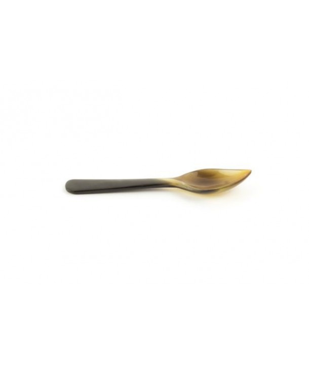 Set of 6 leaf-shaped teaspoons in hoof